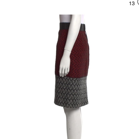 Dolce & Gabbana color block printed knee length skirt - Picture 2 of 6